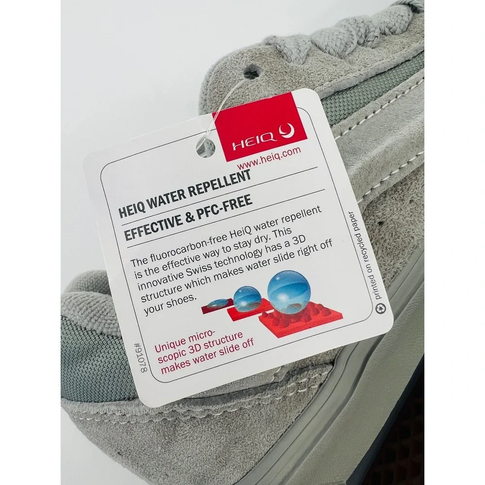 Vans Knu Skool Mens 7.5/ Womens 9 Grey Cordura Water Repellent Suede Skate Shoes
